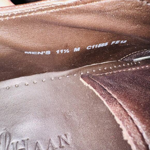 Cole Haan Shoes Men 11.5 Brown Leather Vtg Air Cap Toe Oxford Dress Rubber Sole main image 5
